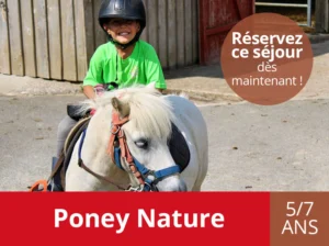 Colonie de vacances poney juillet 2026 au Domaine de l'Espérance en Bourgogne